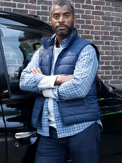 Doctor Who S14 Shaun Temple Blue Vest