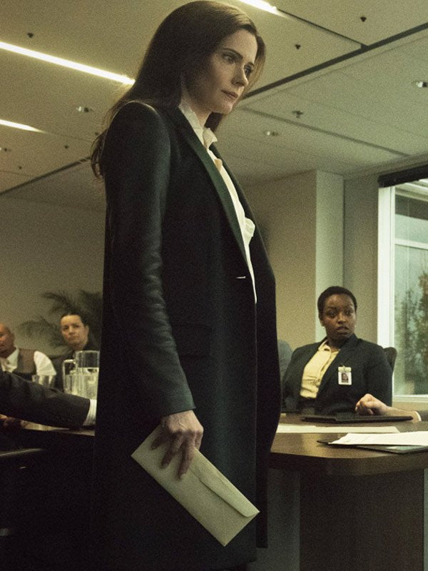 Elizabeth Tulloch Superman and Lois S04 Leather Sleeve Coat