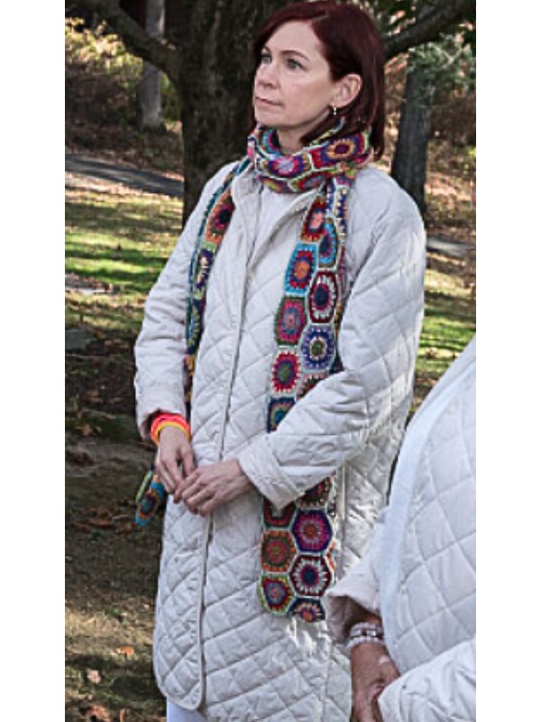 Elsbeth S02 Carrie Preston White Quilted Coat