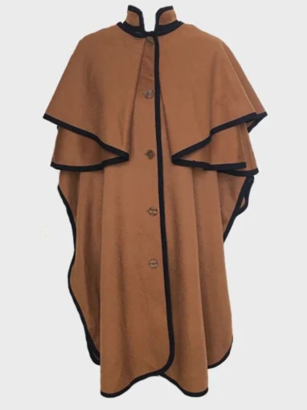 Emily In Paris Emily Cooper Brown Cape Coat
