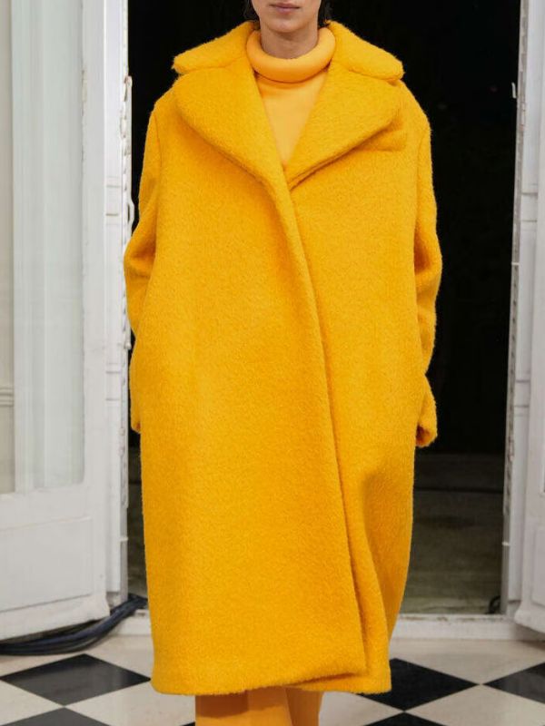 Emily In Paris S04 Orange Fur Coat