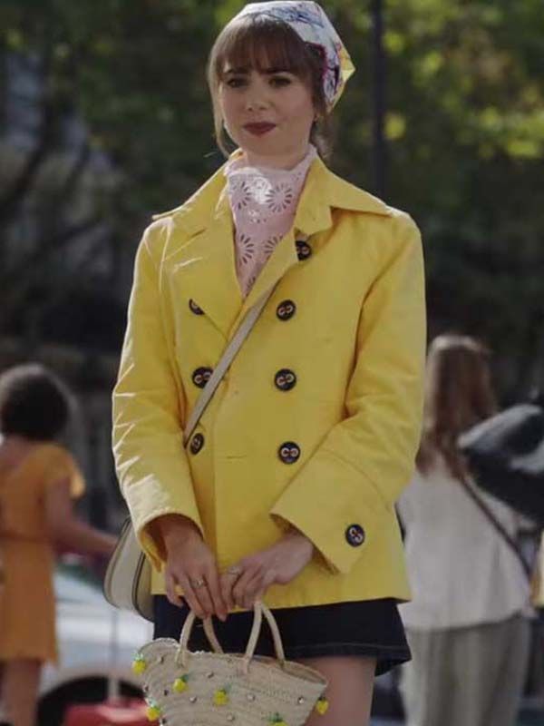 Emily in Paris S03 Emily Cooper Yellow Coat