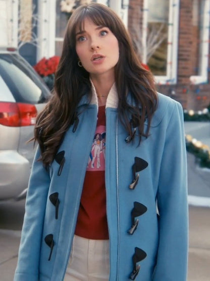 Eva Bourne A ’90s Christmas Blue Jacket