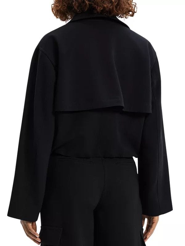 FBI Most Wanted 2024 Black Wool Peacoat