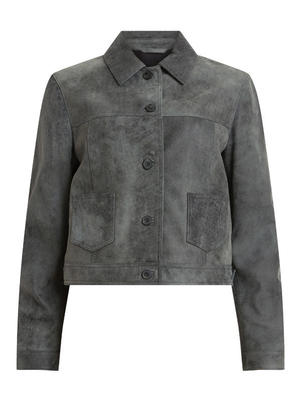 FBI Most Wanted S05 Keisha Castle-Hughes Grey Suede Jacket