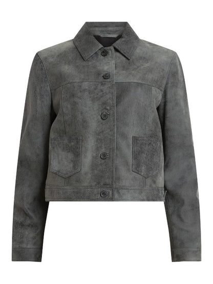 FBI Most Wanted S05 Keisha Castle-Hughes Grey Suede Jacket