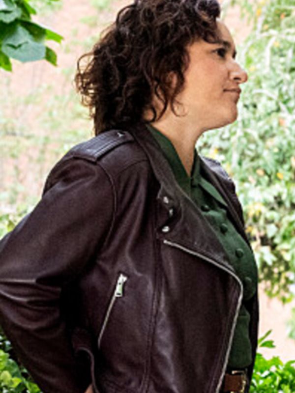 FBI Most Wanted S06 Hana Gibson Brown Biker Jacket