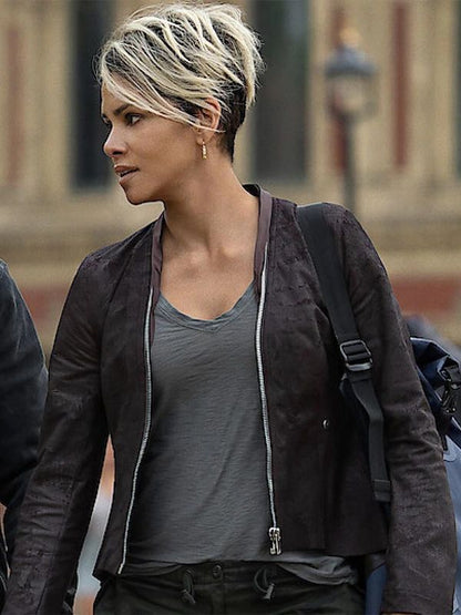 Halle Berry Brown Jacket The Union