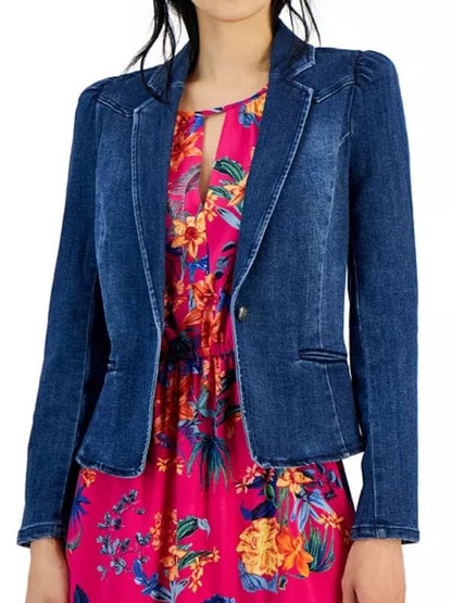Happys Place 2025 Blue Denim Blazer