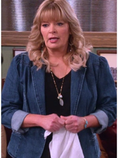 Happys Place S01 Melissa Peterman Denim Blazer