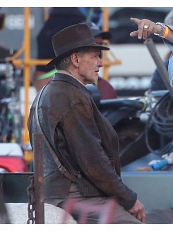 Harrison Ford Brown Distressed Leather Jacket