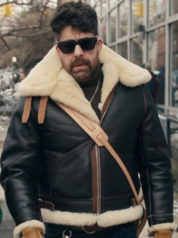 Harry Keshegian The Equalizer S04 Black Shearling Jacket