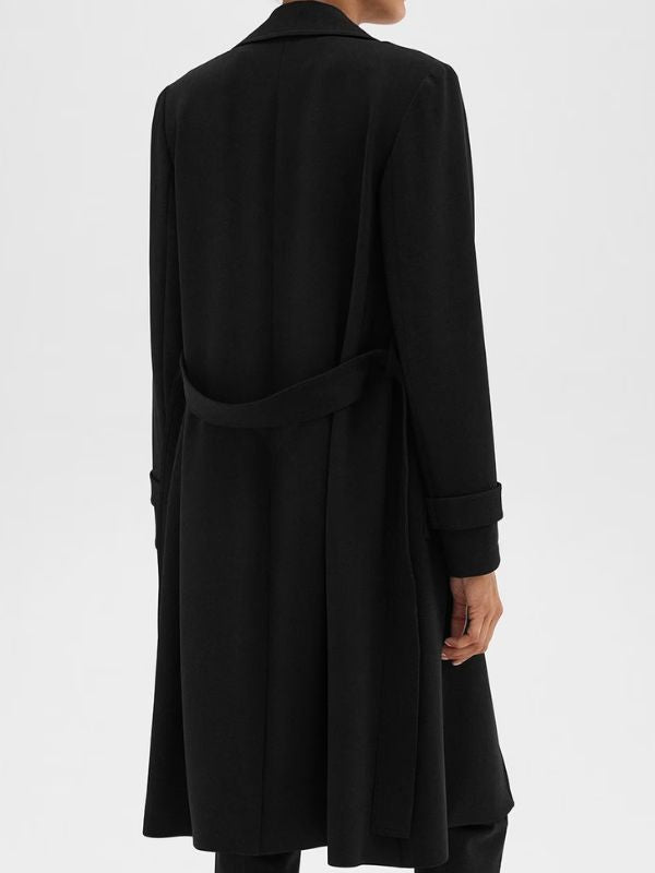 High Potential 2025 Black Trench Coat