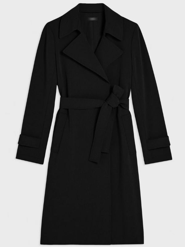 High Potential S01 Judy Reyes Black Trench Coat