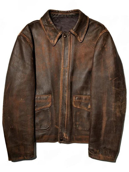 Indiana Jones Brown Distressed Leather Jacket