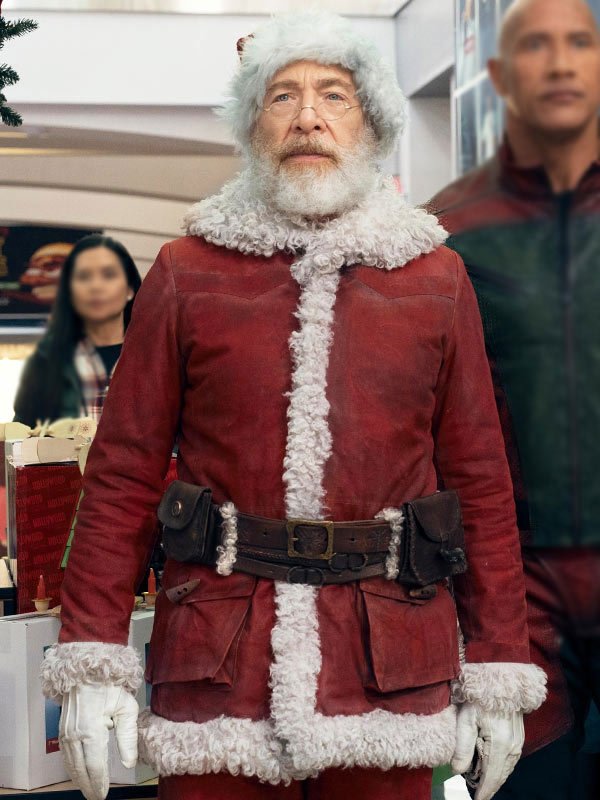 Red One JK Simmons Santa Claus Suede Jacket