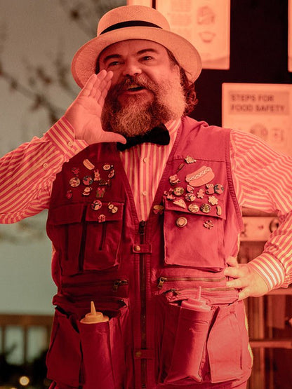 Jack Black Dear Santa 2024 Red Vest