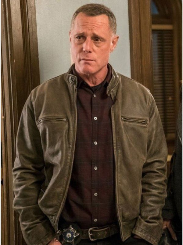 Jason Beghe Brown Leather Jacket