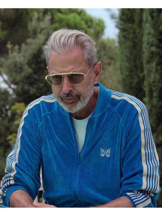 Jeff Goldblum Blue Track Jacket