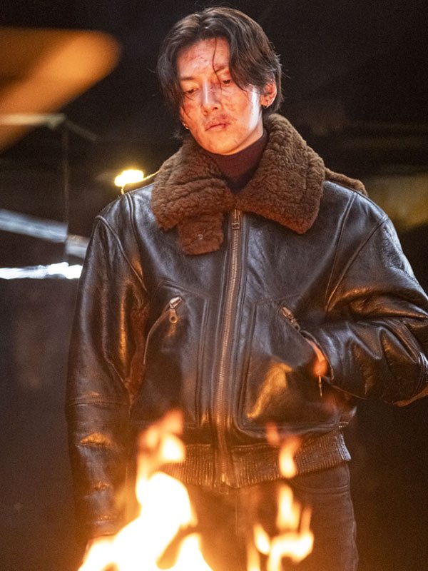 Ji Chang-wook Gangnam B-Side S01 Shearling Leather Jacket