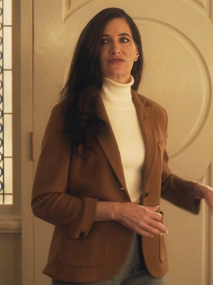 Kathryn Hahn Agatha All Along Brown Blazer