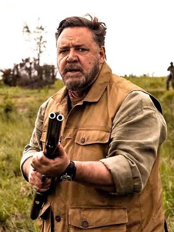 Kraven The Hunter Russell Crowe Brown Vest