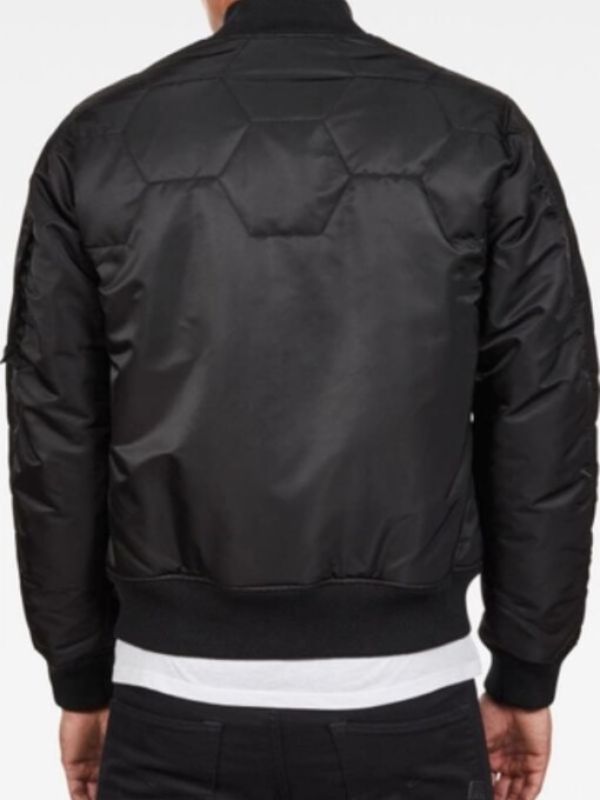 LaRoyce Hawkins Black Hexagon Bomber Jacket