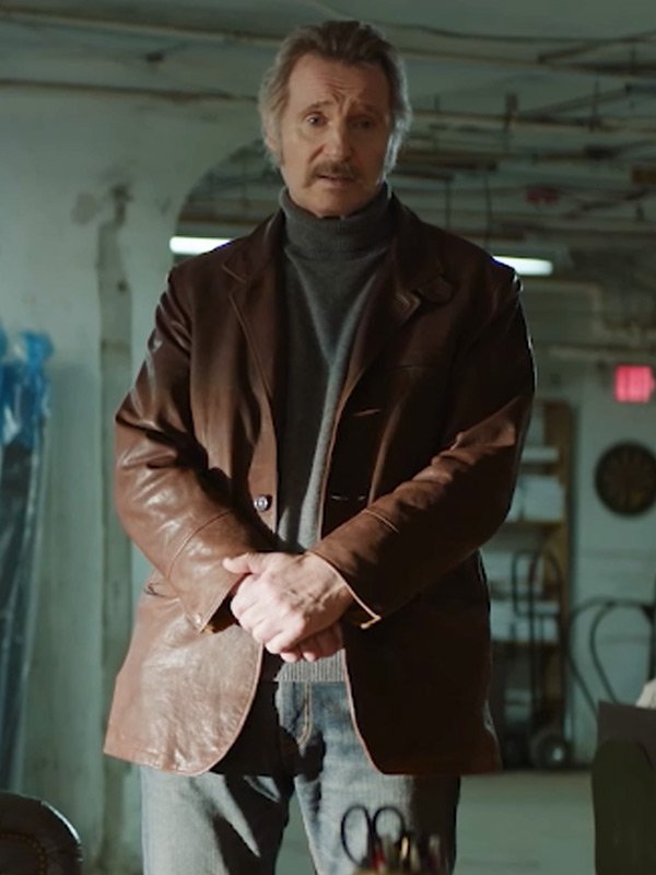 Liam Neeson Absolution 2024 Leather Jacket