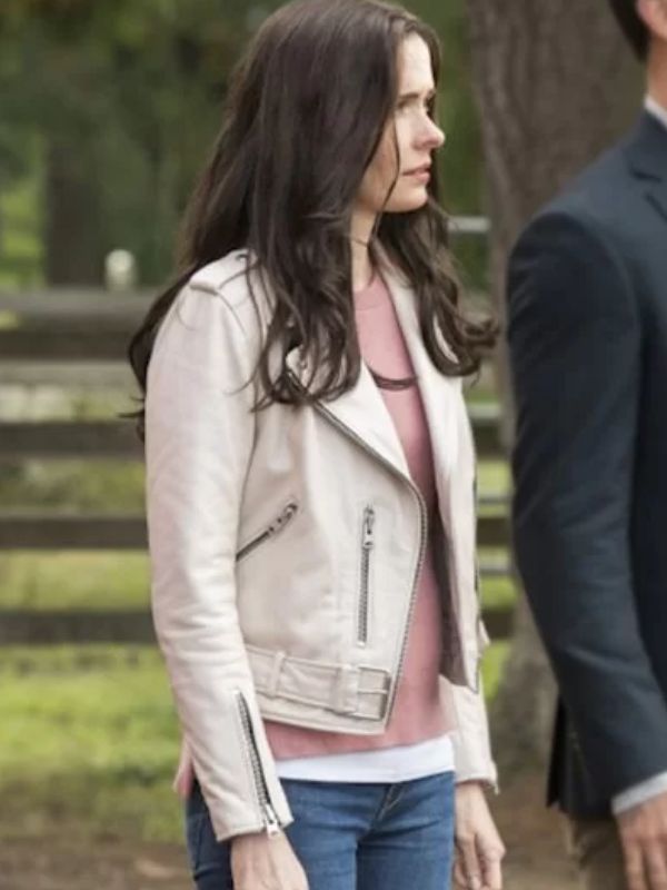 Lois Lane Superman and Lois Leather Biker Jacket