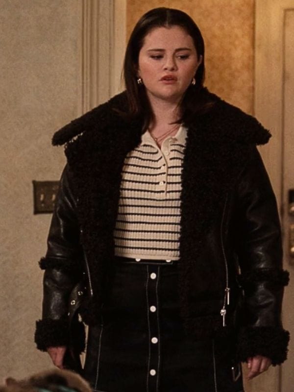 Mabel Mora Only Murders In The Building S04 Leather Shearling Jacket