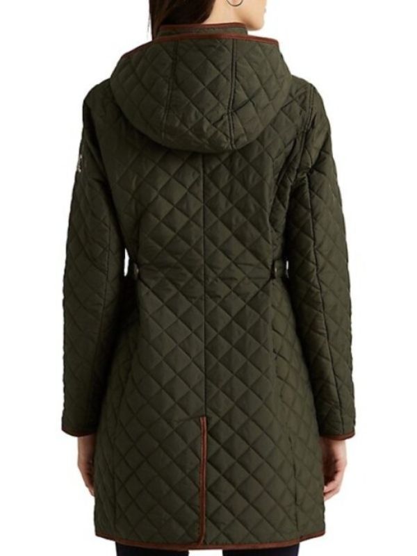 Madelyn Deporter Green Quilted Coat