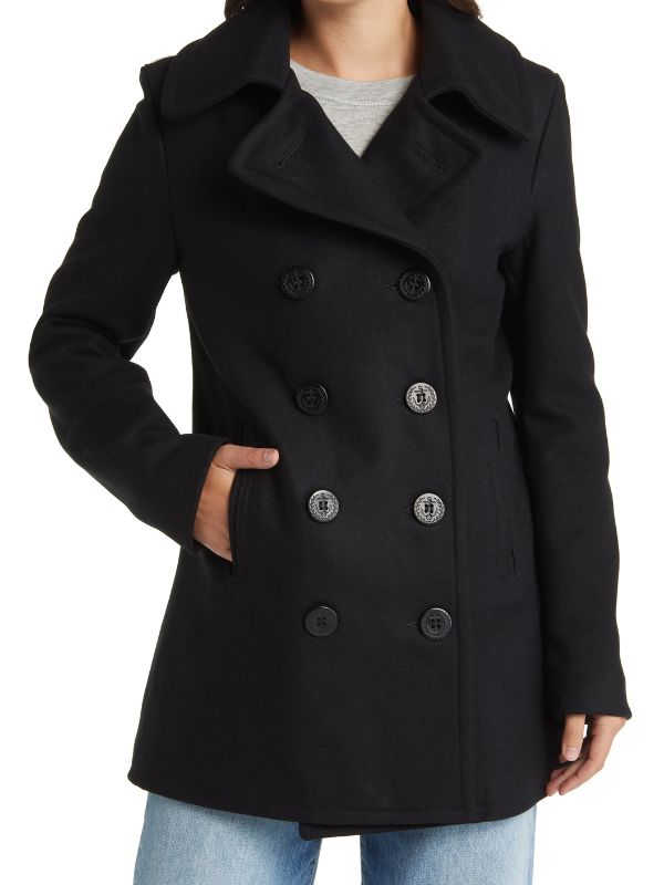 Maria Sten Reacher 2024 Black Peacoat