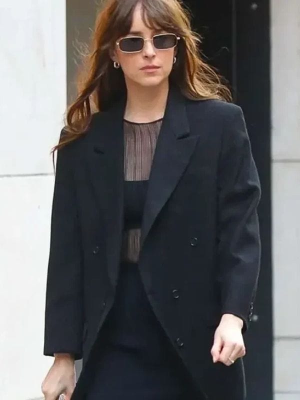 Materialists 2024 Dakota Johnson Black Blazer