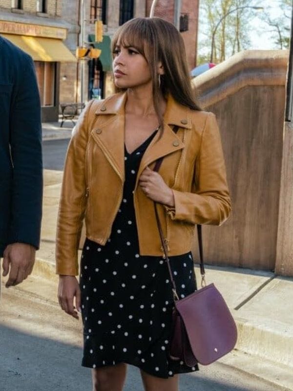Max Mitchell Wild Cards 2024 Brown Leather Jacket