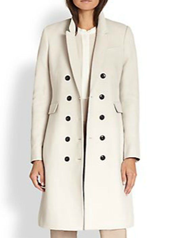 Melissa Roxburgh Supernatural White Trench Coat