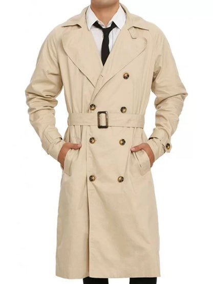 Misha Collins Supernatural Beige Cotton Coat