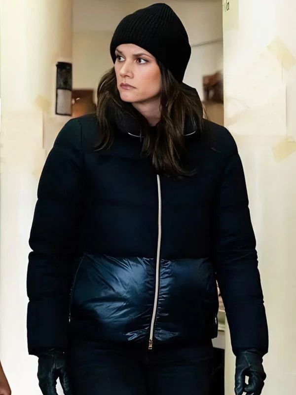 Missy Peregrym FBI Black Puffer Jacket