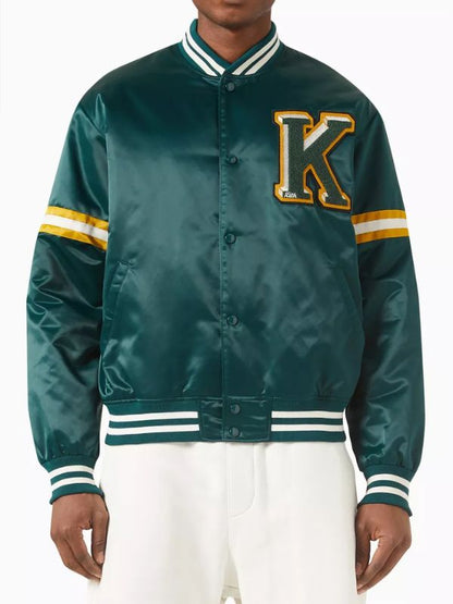 Mitchell Edwards Green Varsity Jacket