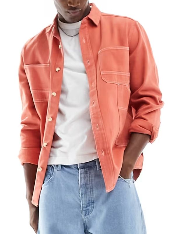 Mitchell Edwards Orange Cotton Jacket