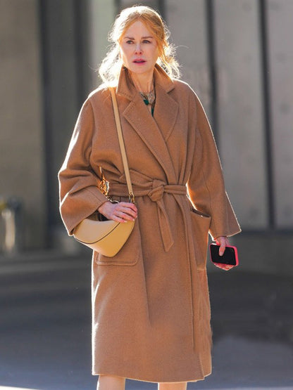 Nicole Kidman Babygirl 2024 Brown Coat