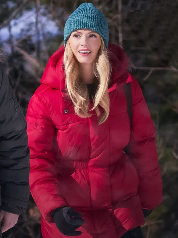 Falling Like Snowflakes 2024 Red Puffer Jacket