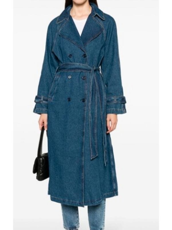 Murder In A Small Town Denim Trench Coat