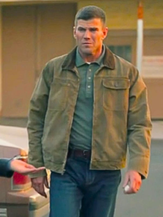 NCIS Origins Austin Stowell Brown Jacket