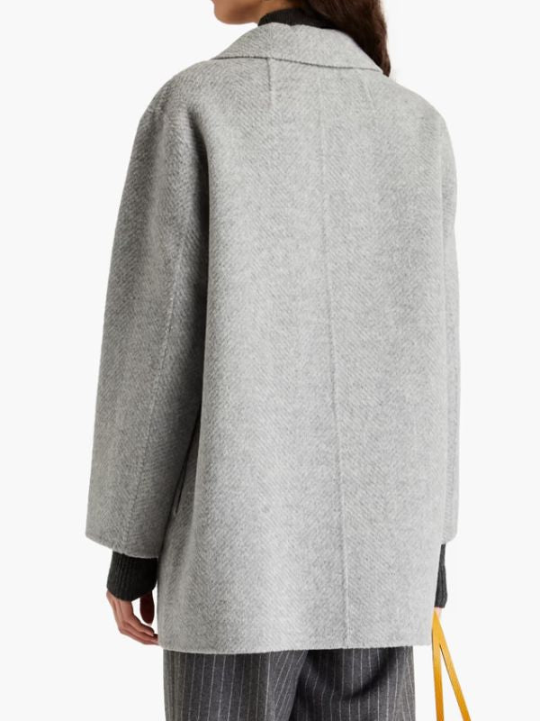 NCIS S21 Grey Wool Coat