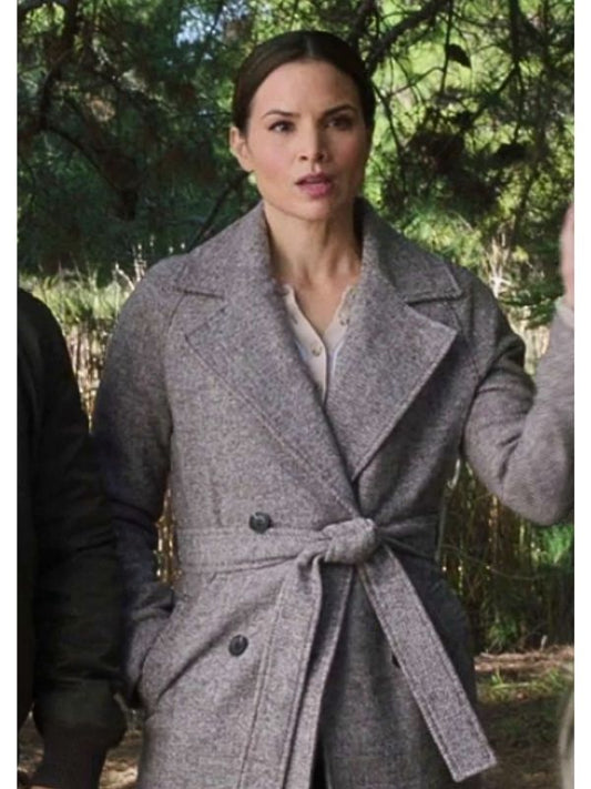 NCIS S21 Jessica Knight Grey Trench Coat