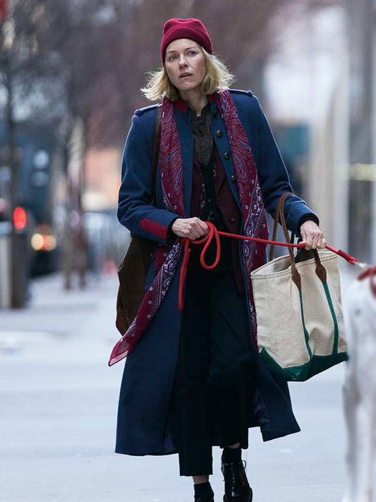 Naomi Watts The Friend 2025 Blue Coat