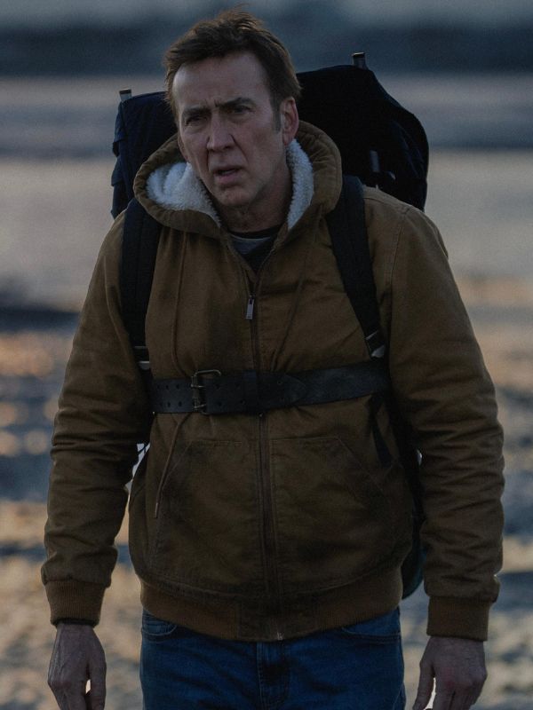 Nicolas Cage Brown Hooded Jacket