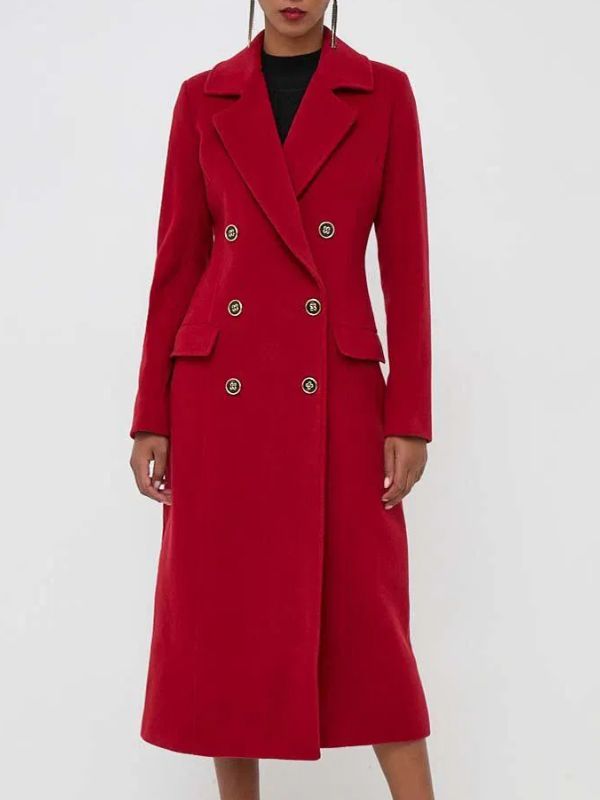 Nicole Young Red Trench Coat