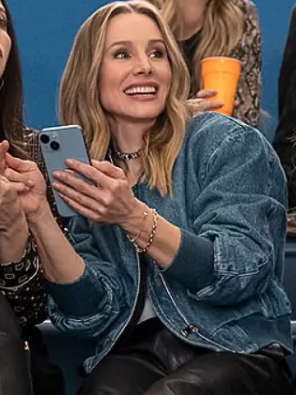 Nobody Wants This Kristen Bell Denim Bomber Jacket