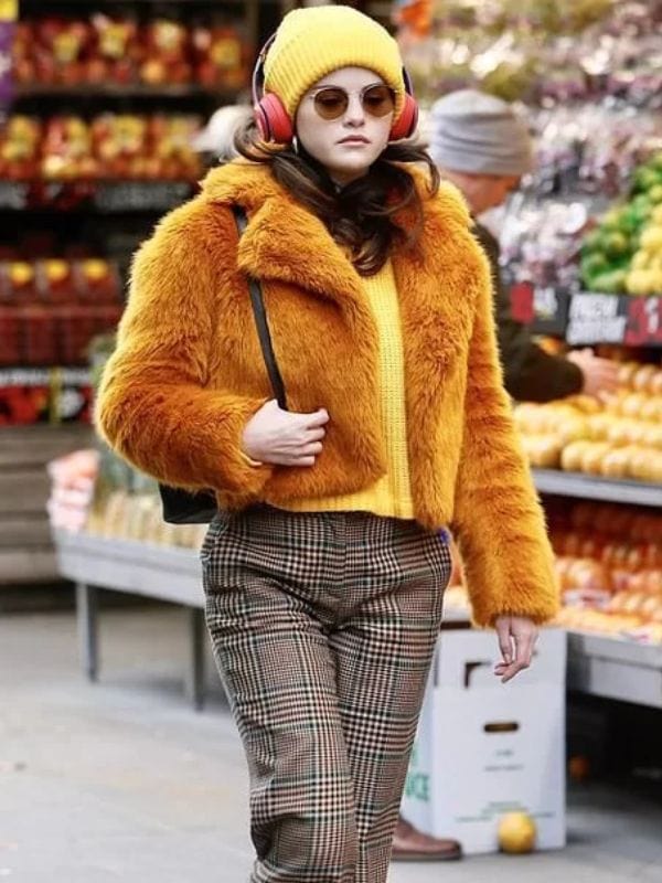 Only Murders In The Building Orange Fur Jacket